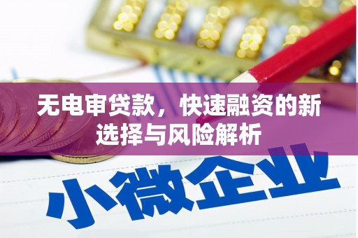 尤溪无电审贷款，快速融资的新选择与风险解析