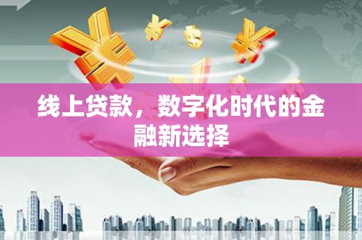尤溪线上贷款，数字化时代的金融新选择