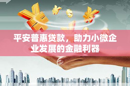 尤溪平安普惠贷款，助力小微企业发展的金融利器